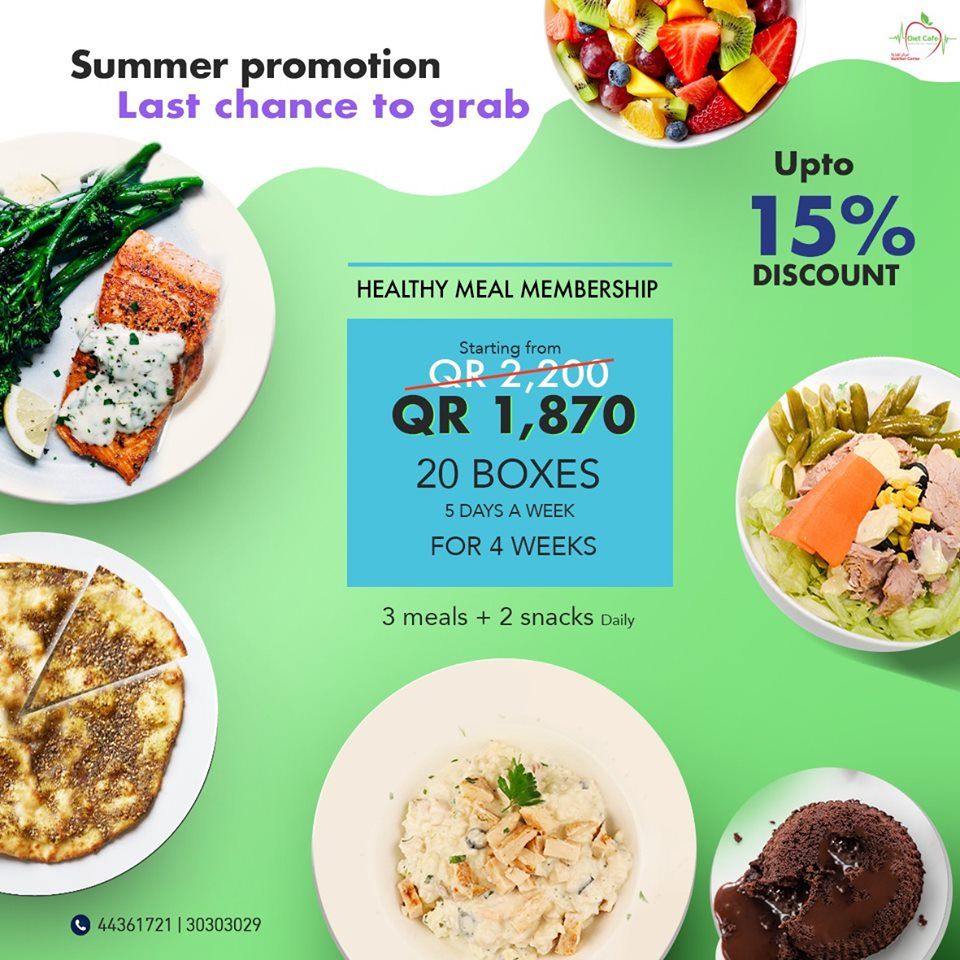 Diet Cafe Qatar Offers 2019 - 9127 | Health& Beauty | Twffer.com