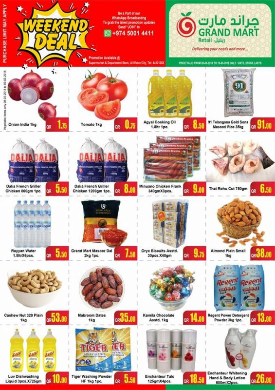 Grand Mall Hypermarket Qatar Offers - 5920 | Super Market | Twffer.com